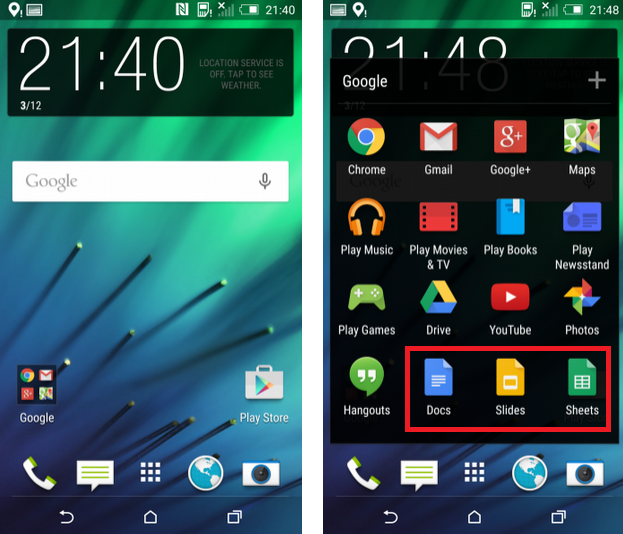 Giao diện HTC One M8 và Sony Xperia Z2